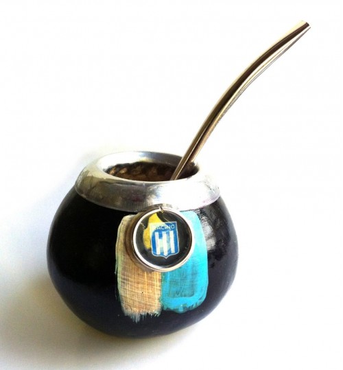 阿根廷競賽隊原生瑪黛茶葫蘆連金屬吸管