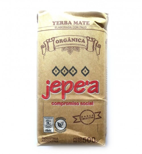 Jepe'a 絕配牌有機原味有梗瑪黛茶 500 克