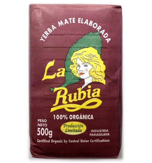 巴拉圭 La Rubia 拉茹比亞有機原味有梗瑪黛茶 500 克