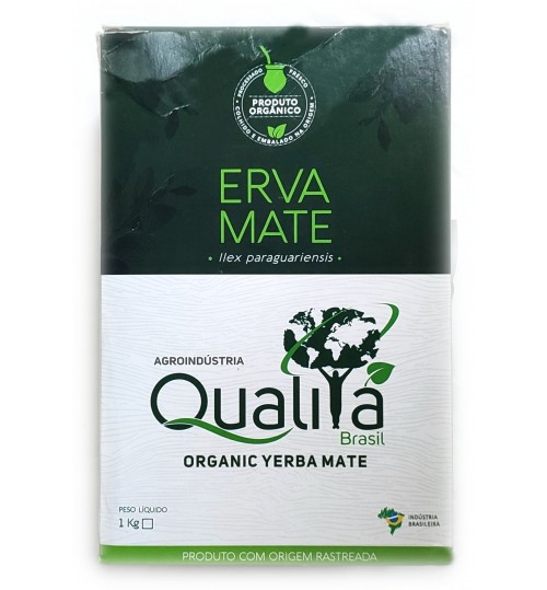 巴西 Qualitá 優質牌原綠有機瑪黛茶粉 1000 克（真空盒裝）