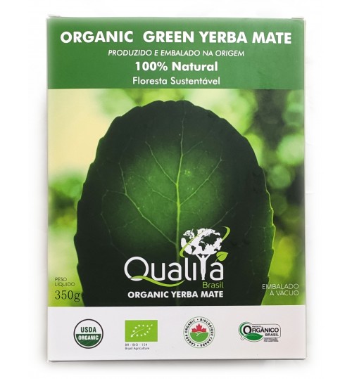 巴西 Qualitá 優質牌原綠有機瑪黛茶粉 350 克（真空盒裝）