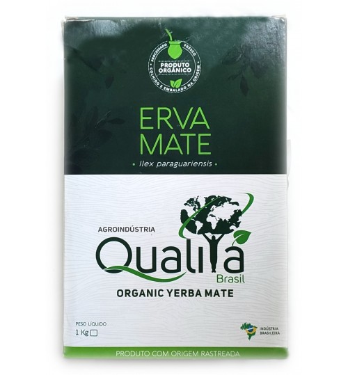 巴西 Qualitá 優質牌原綠有機瑪黛茶粉 1000 克（真空盒裝）