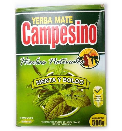 巴拉圭 Campesino 農夫牌薄荷博爾多味有梗瑪黛茶 500 克