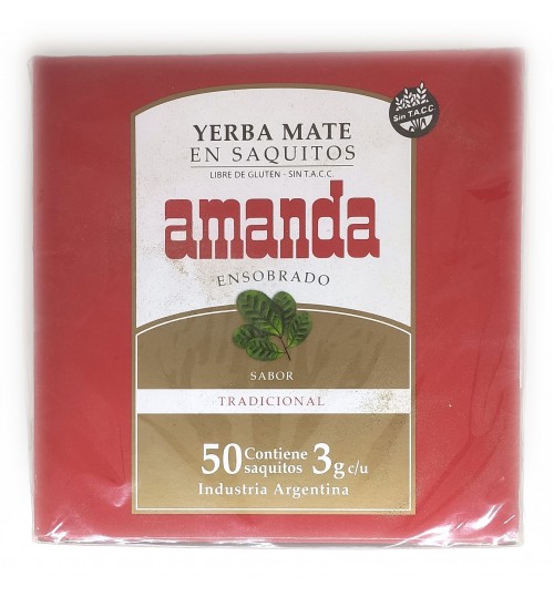 Amanda 阿曼達原味瑪黛茶袋泡茶環保裝 50 茶包