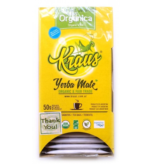 Kraus 卡路仕有機原味瑪黛茶袋泡茶 25 獨立茶包