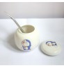 國產手工藝陶瓷茶壺及金屬吸管套裝【僅供換領】